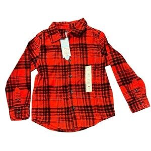 Long Sleeve Flannel Shirt - Size: XS (4/5)